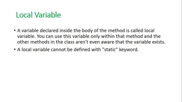 Variables in Java | What is Variable? | full Explanation with types | Local, Static, and Instance. смотреть онлайн