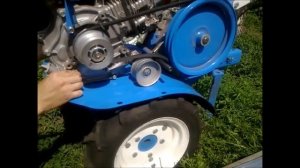 Пытался настроить соосность шкивов   мотоблок Нева мб23
