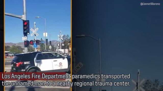 LA Cops Rescue Pilot Seconds Before Train Collision смотреть онлайн