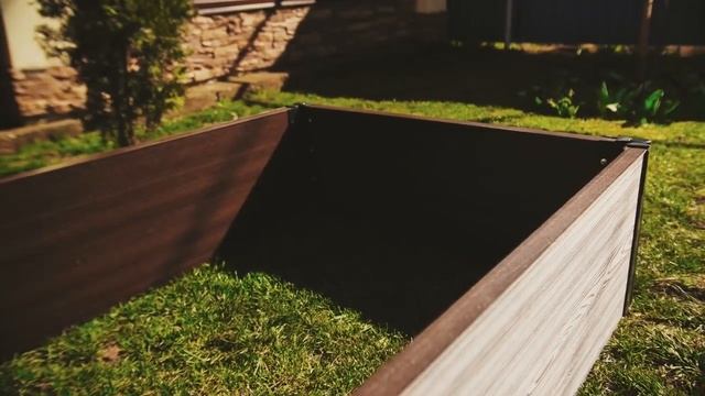 Доска Holzhof из ДПК для грядок высокая теплая смотреть онлайн
