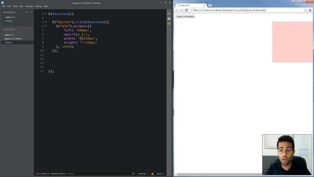 Bases de jQuery | Partie 5 - Animations смотреть онлайн