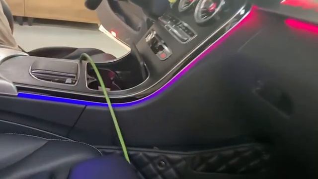 Mercedes Benz C class w205 multicolored ambient light смотреть онлайн