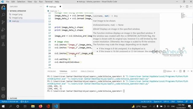 OpenCV in Tamil | Bitwise operator using OpenCV in Tamil | Computer Vision | D2NTA_06 смотреть онлайн