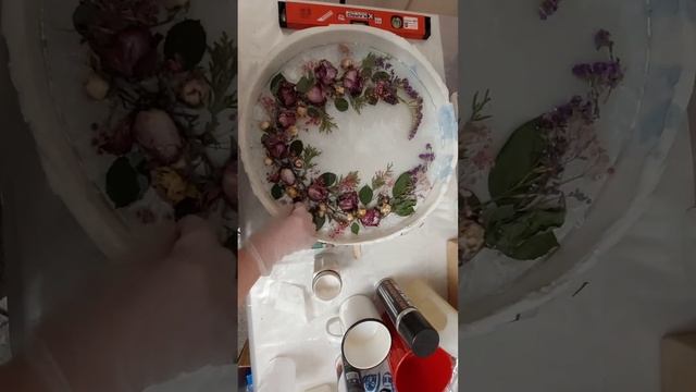 Кофейный столик "МЕРЦАЮЩИЕ РОЗЫ" из эпоксидной смолы своими руками. ResinArt. Handmade. Часть2. #28 смотреть онлайн