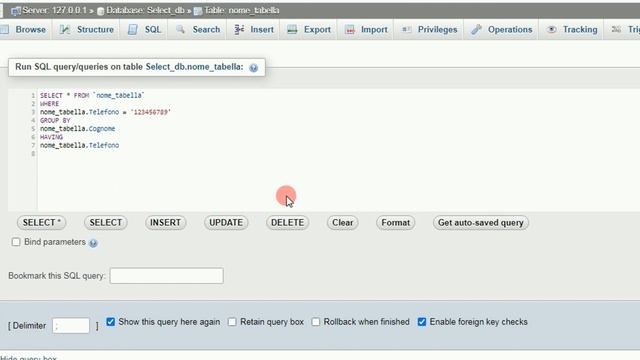 1 MySql SELECT (PhpMyAdmin) смотреть онлайн