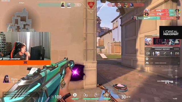FNATIC BOASTER PRO OMEN GAMEPLAY! [ Valorant Pro Replays ] смотреть онлайн