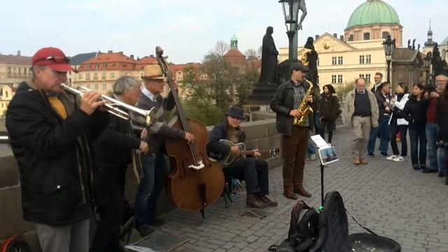 Прага. Апрель. Уличный джаз. Prague. Street jazz. April 2017. смотреть онлайн