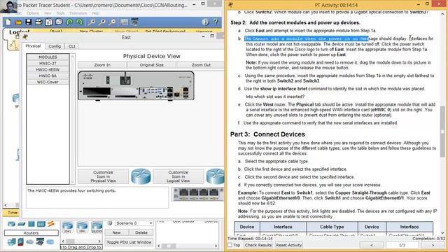 6.3.1.8 Packet Tracer - Exploring Internetworking Devices смотреть онлайн