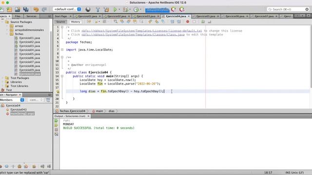 Programación Java - Ejercicios fechas I смотреть онлайн