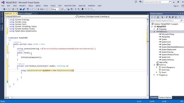 C# MySql CRUD : Insert Update Delete View and Search смотреть онлайн
