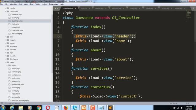 Create Five Page Web Application in CI,Create five web pages in CI || Lecture 6 смотреть онлайн
