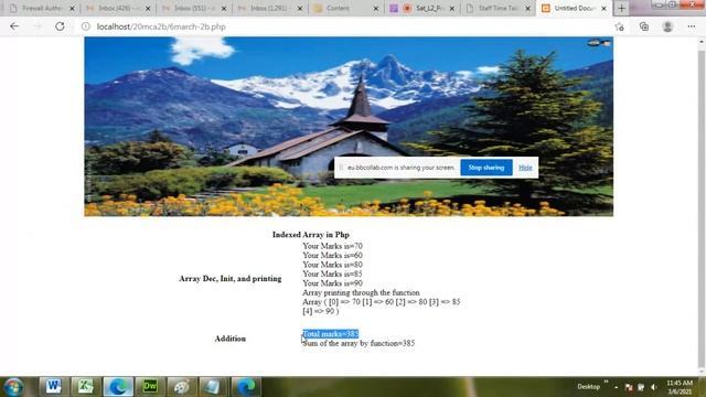 Arithmetic Operation in Php Array. Array in php part 2/6 смотреть онлайн