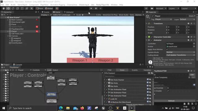 Multiple Weapons Selection in Unity Using Playmaker Without Coding | Tamil смотреть онлайн