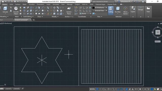 How to use Extend command in Autocad смотреть онлайн