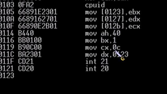 Using DEBUG to write 32-bit code смотреть онлайн