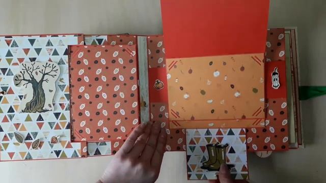 Осенний альбом с поп-ап элементами смотреть онлайн