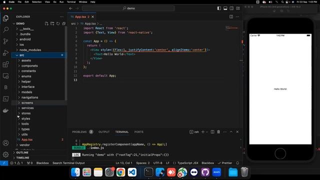 Folder Setup of react native architecture || how to create folder structure in react native #coding смотреть онлайн