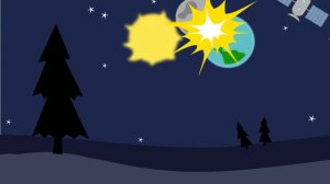 Мультик: Земля и Луна сталкнулись