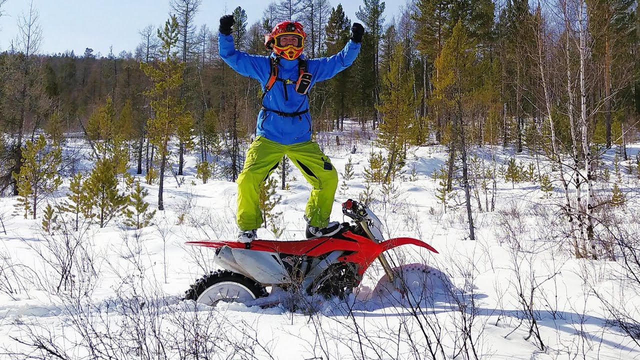 Эндуро покатушка зимой на Байкале смотреть онлайн