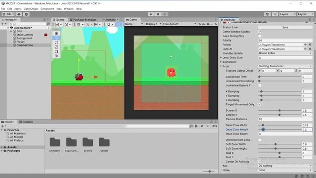 Unity: Перемещение камеры за персонажем используя Cinemachine смотреть онлайн