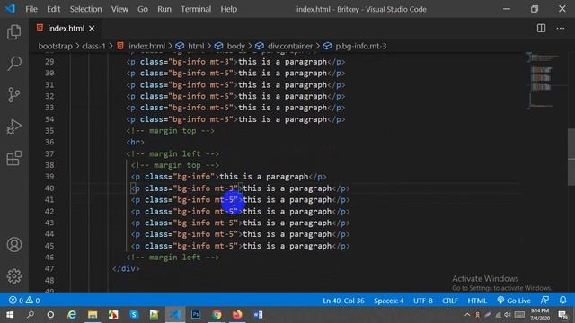Bootstrap 4.5 || Margin and Padding || Part - 7 || Britkey || bkey смотреть онлайн