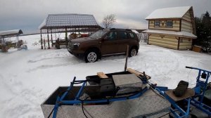 Самодельный мотобуксировщик  Обзор