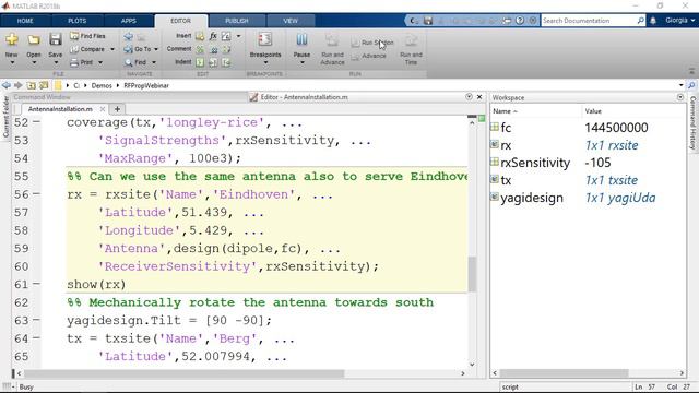 Mapping RF Propagation For Wireless Communications - MATLAB