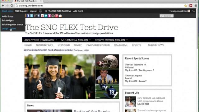 SNO FLEX Adding Items to Navigation Bars смотреть онлайн