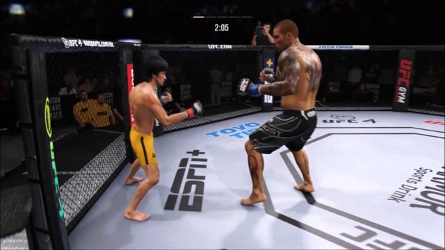 BRUCE LEE VS ISAAC FROST | UFC 4 BRUTAL FIGHT | UFC 4 | UFC 4 2021 | EA SPORTS UFC 4 смотреть онлайн