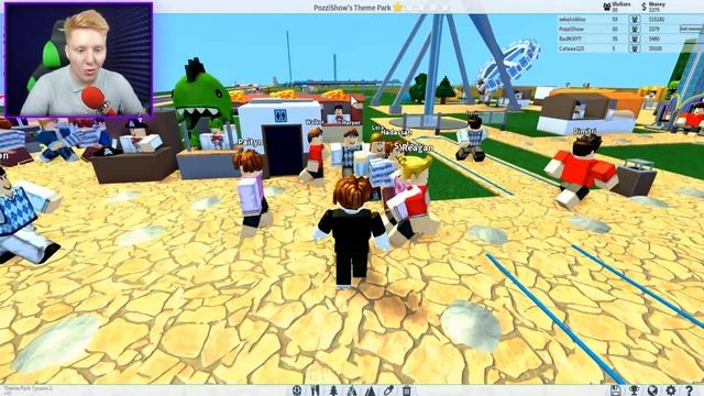 ПРОКАЧАЛ ПАРК АТТРАКЦИОНОВ | Roblox смотреть онлайн