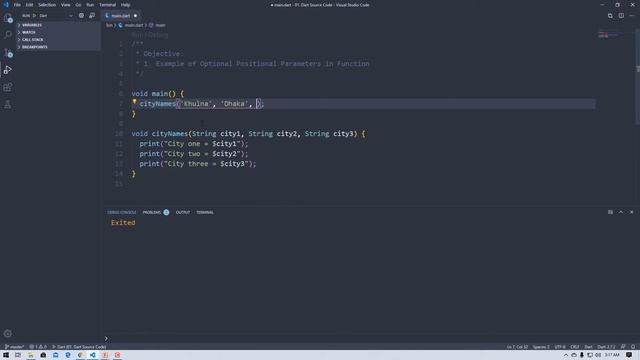 #6.5 Dart - Optional POSITIONAL Parameters in Function | Dart For Flutter смотреть онлайн