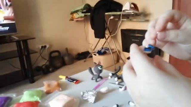 Как слепить кошку Муля лёгкого пластилина смотреть онлайн