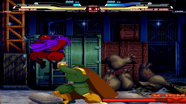 Magneto (AvX) vs M. Bison (SFA) - Marvel Comics vs Street Fighter - MUGEN смотреть онлайн