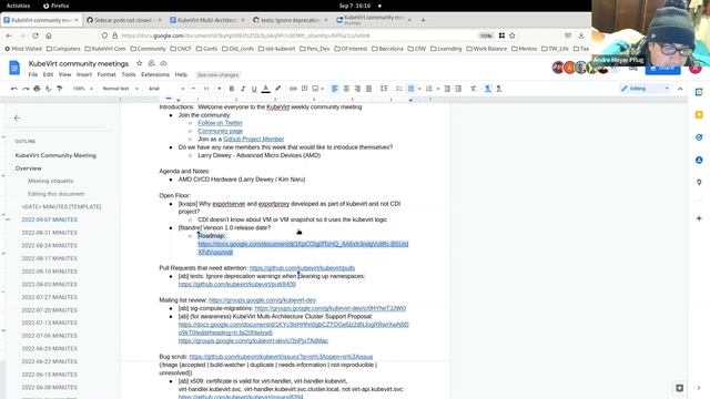 KubeVirt Community Meeting 2022-09-07 смотреть онлайн