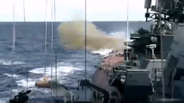 130-мм корабельная артустановка АК-130 смотреть онлайн