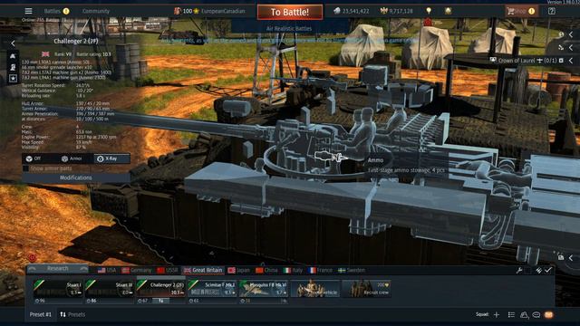 Challenger 2 (2F) - Update 1.98 Dev Server - War Thunder смотреть онлайн