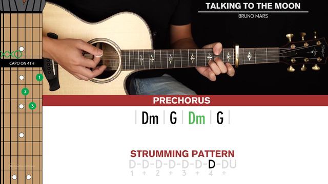 Talking To The Moon Guitar Cover Bruno Mars 🎸|Tabs + Chords| смотреть онлайн