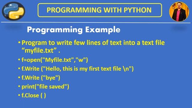 File Handling in Python - Writing Into a Text File смотреть онлайн