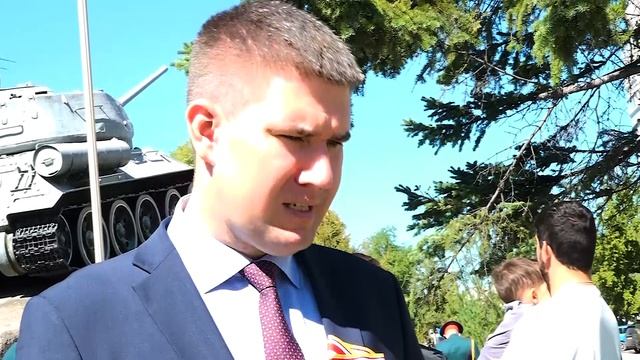 Возложение цветов посвященное окончанию Второй мировой войны. Хабаровск 2022 г.mp4 смотреть онлайн