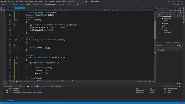 Monogame: Save And Load System