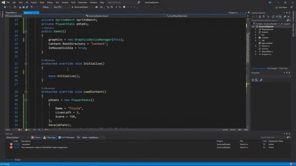 Monogame: Save And Load System