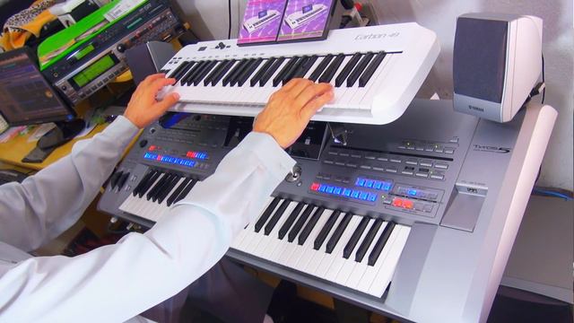 Tyros5 & Omnisphere playing "The Sky Below Me" смотреть онлайн