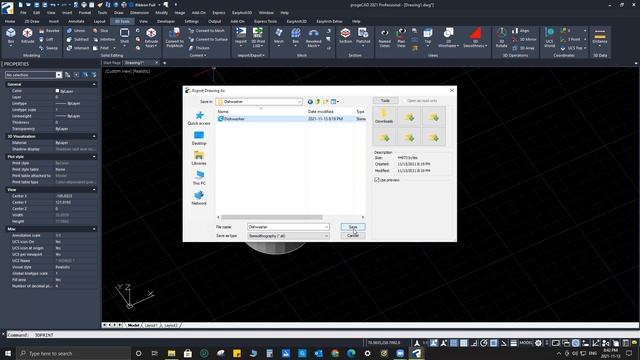 ProgeCAD 3D Object, Extrude, Subtract, STL file, Ultimaker Cura смотреть онлайн