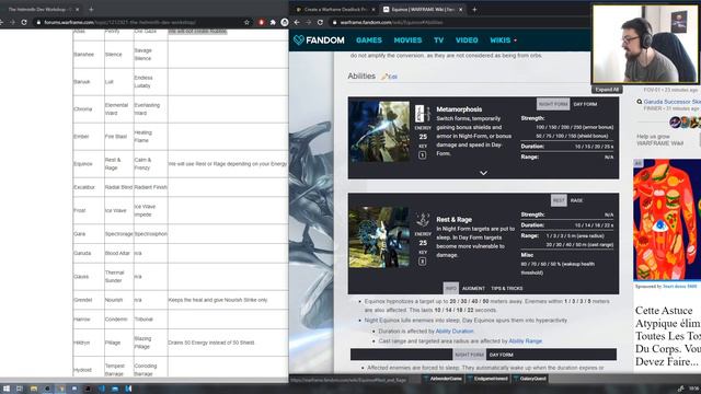 Warframe : Tier list des pouvoirs d'Helminth (Part 1 - voir description) смотреть онлайн