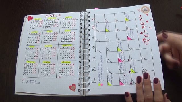 Как я оформляю ежедневник / ежедневник Bullet Journal #4