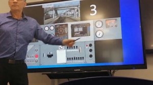 Запуск электровоза 2ЭС5К на тренажёре