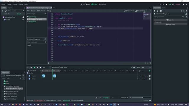 AnimationPlayer scripting for automation | Godot 3.x tutorial смотреть онлайн