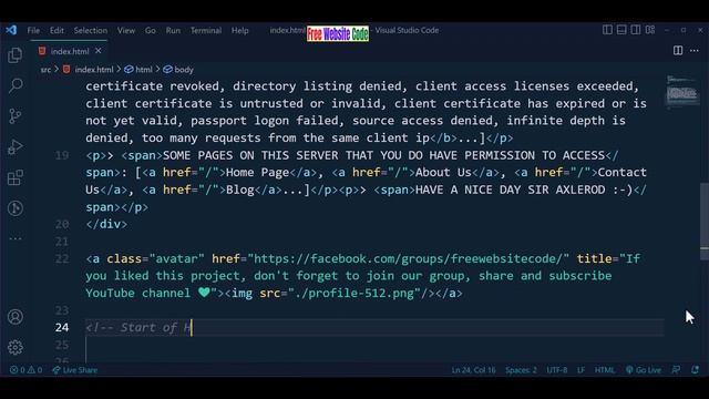 *Make 403 forbidden error page website design with HTML & CSS Tutorial смотреть онлайн