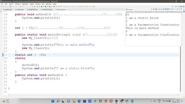 static/non static /Constructor Type video 29/9/2022... rinku sir video смотреть онлайн