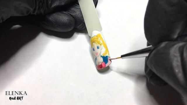 Рисуем аниме на ногтях | Маникюр Сейлор Мун | Дизайн ногтей #48 смотреть онлайн